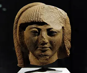 Pharaoh: Head of a statue of prince Khaemwaset. Egypt