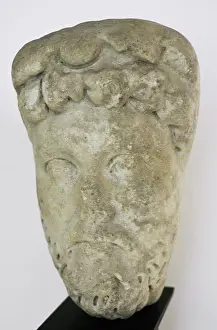 Antoninus: Head of a statue of the Roman emperor Marcus Aurelius