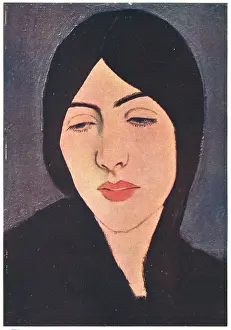 Downcast: Head of a Woman