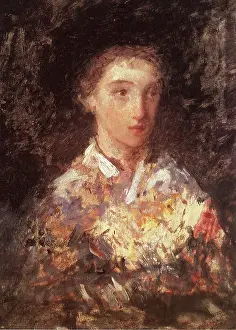 Cassatt: Head of a Young Girl, by Cassatt