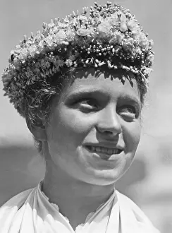 Swabia: Headgear of a famer from the Black Forest, 1934