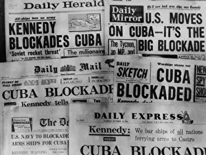 Proliferation: Headline of Britain's daily newspapers announcing
