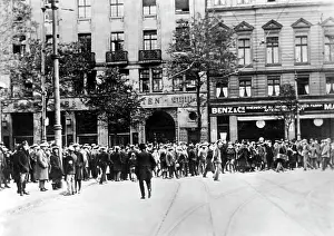 Agitated: The headquarters of the separatists in Aachen, 1923