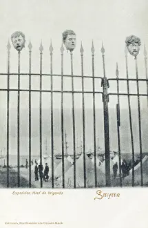 Brigand: Heads of Brigands displayed - Izmir