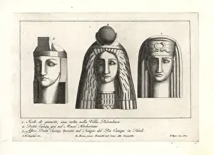 Ruga: Heads of Egyptian gods and goddesses