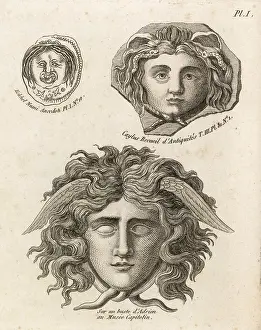 Frightening: Heads of the Furies (Erinyes or Eumenides)