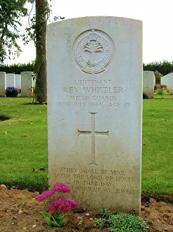 Whistler: Headstone of Lieutenant Rex Whistler, Normandy