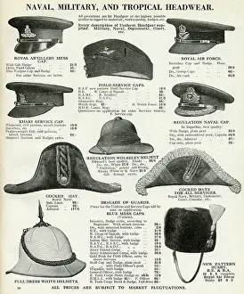 Busby: Headwear for naval, military and tropical 1937