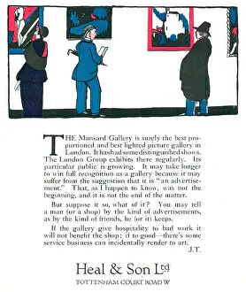 Mansard: Heal and Son Advertisement