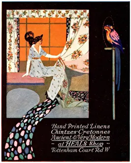 Linens: Heal's Shop Advertisement