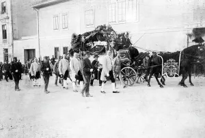 Sarajewo: Hearse of the Dutchess of Hohenberg, 1914