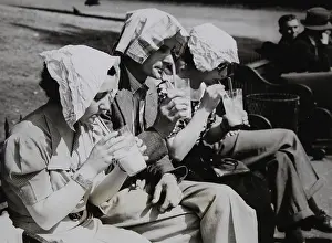 Handkerchiefs: Heat wave in London