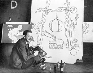 Cartoonists: Heath Robinson Drawing for Television
