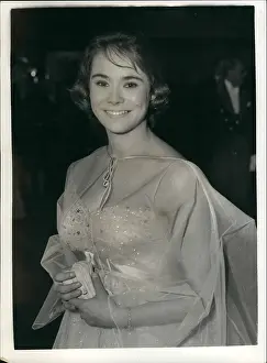 Sears: Heather Sears, actress, premiere, The Silent Enemy, London