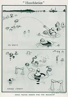 Quoits: Heathletics by William Heath Robinson