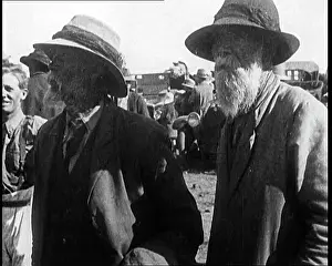 Aboriginal: Two Heavily Bearded Aboriginal Men Standing