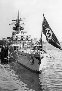 Gibraltar: Heavy cruiser Deutschland participating in