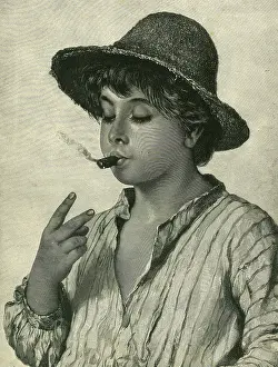 Dude: A Heavy Dude - boy smoking a cigar