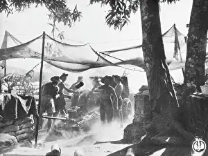 Tossing: Heavy fighting during the battle for Pinwe, Burma