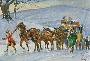Coaching: Heavy Going ' coach in a blizzard