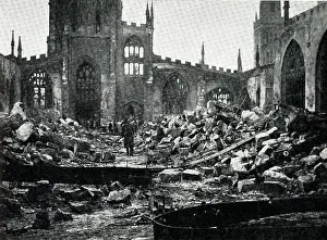 Coventry: Heavy night attack on Coventry, WW2