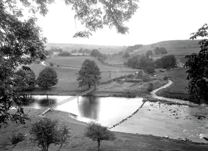 Hebden: Hebden, Suspension Bridge 1926