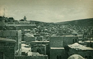 Hebron: Hebron, Palestine - with the Minarets of the Great Mosque