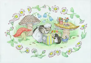 Lollipop: Hedgehog selling lollipop
