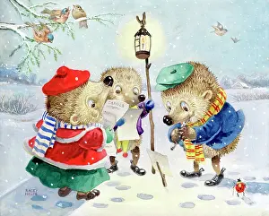 Hedgehogs: Hedgehogs carol singing