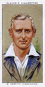 Hedley: Hedley Verity, Yorkshire County and England cricketer