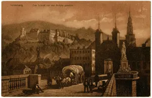 Southwestern: Heidelberg - The Castle viewed from the Old Bridge