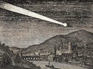 Mary Evans (colourised): HEIDELBERG COMET 1618
