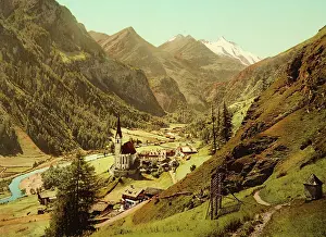 Heiligenblut: Heiligenblut with Grossglockner - About 1895