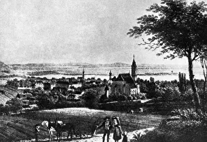 Outskirts: Heiligenstadt in Vienna around 1820