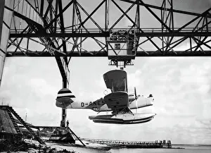 Lifted: Heinkel He 59 seaplane, 1936