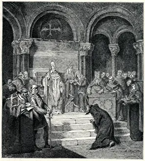 Modena: Heinrich IV does penance at Canossa