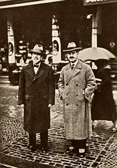 Halftone: Heinrich Mann, left, and Thomas Mann, right