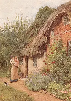 Creeping: Helen Allingham, Cottage and Rosebush