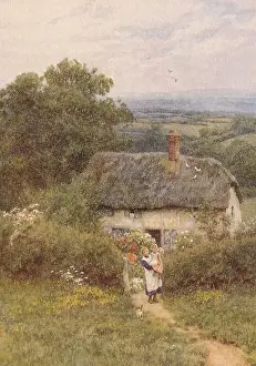 Allingham: Helen Allingham, Visit at Cottage Gate