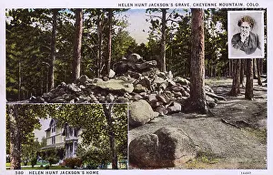 Cheyenne: Helen Hunt Jackson's Grave - Cheyenne Mountain, Colorado