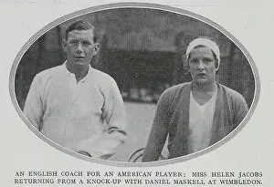 Maskell: Helen Jacobs and Daniel Maskell at Wimbledon