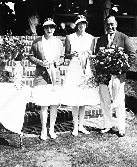 Runner Up: Helen Wills (left), won the Woman's Singles U.S
