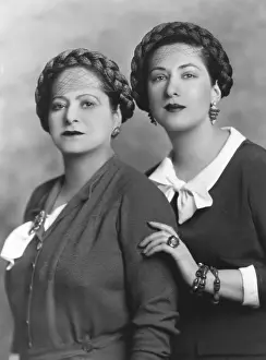 Businesswoman: Helena Rubenstein with her 28 year old niece, Mala