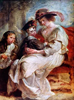 Fourment: Helene Fourment with Children, by Rubens