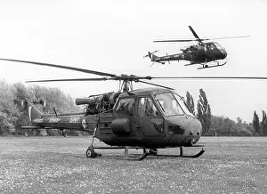 Withdrawing: Helicopter of the British army in Berlin