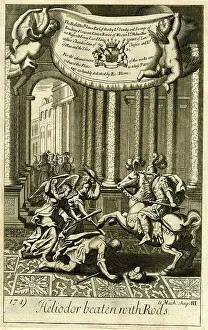 Rods: Heliodorus beaten with rods
