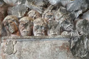 Rood: Hell, Crypt, Bourges Cathedral, Bourges, Centre