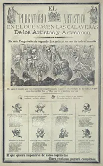 Arroyo: Hell, depicted in a broadside showing artists ?