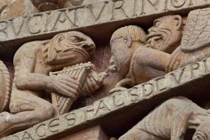 Rodez: Hell, Last Judgement tympanum, Abbatiale Sainte-Foy