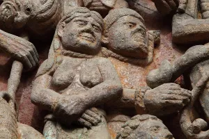 Conques: Hell, Last Judgement tympanum, Abbatiale Sainte-Foy